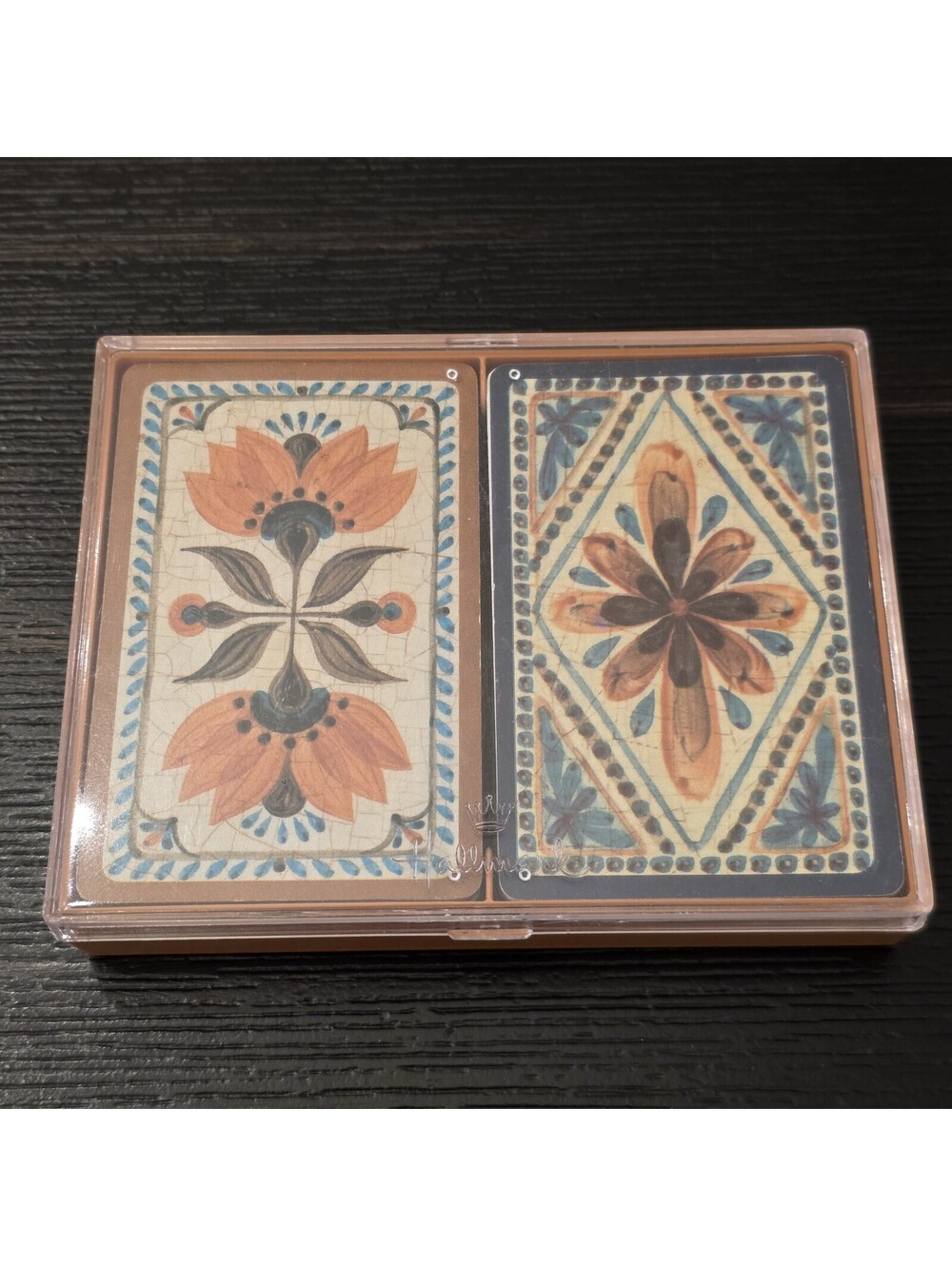 Hallmark Old World Charm Playing Cards 2 Deck Set Complete w/ Jokers Vintage VGC